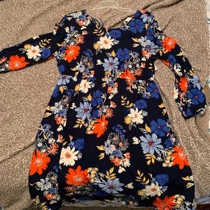 Of navy maternity dress